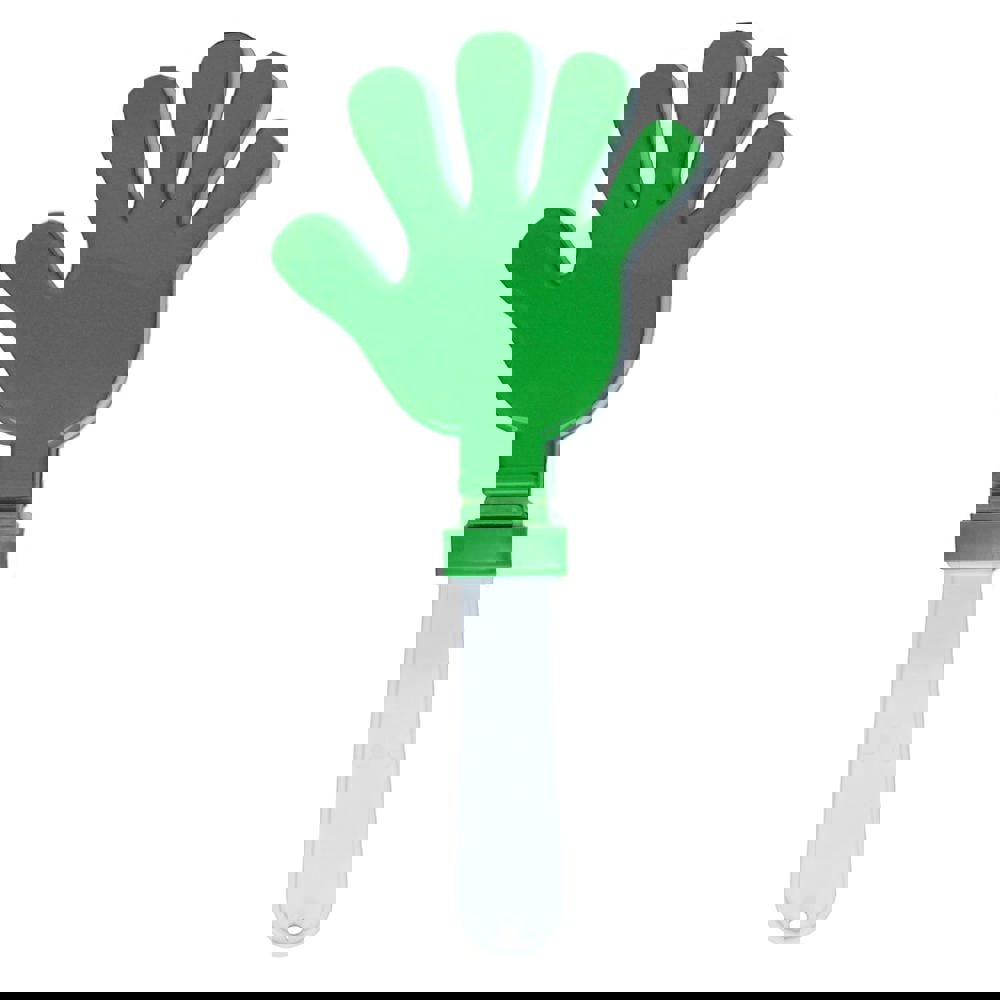 Klapperhand - Weiß/Grün