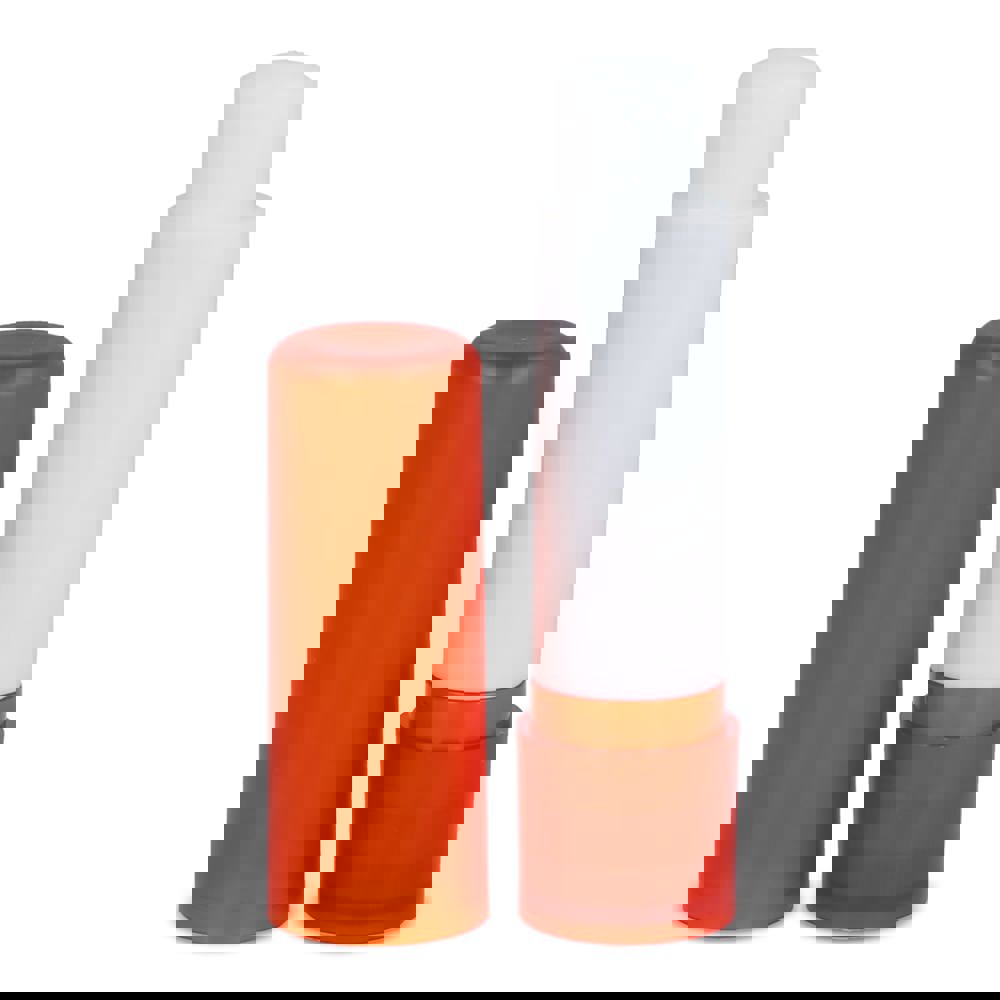 Klassischer Lippenpflegestift aus recycelten Materialien - Ecru / Orange