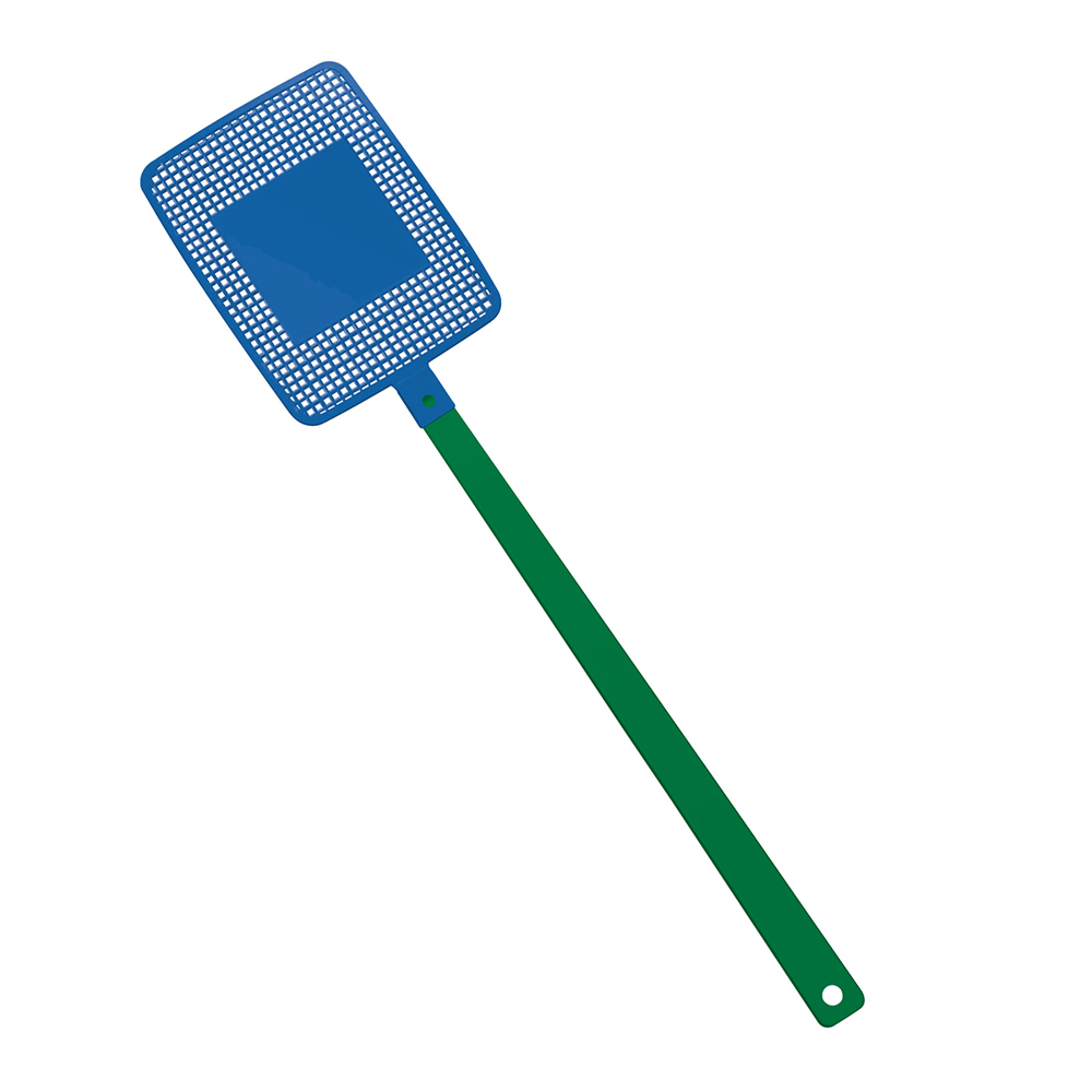 Fliegenklatsche "Rechteck" - grün/blau