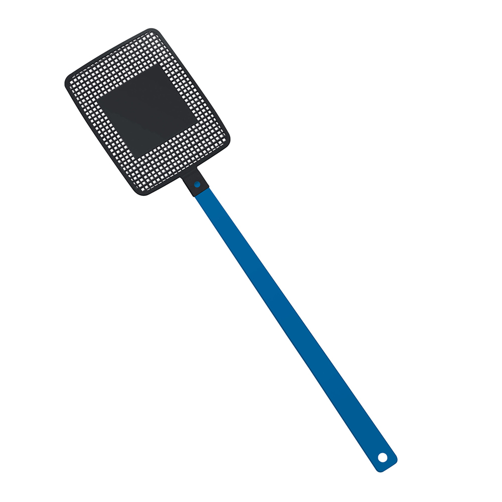 Fliegenklatsche "Rechteck" - blau/schwarz