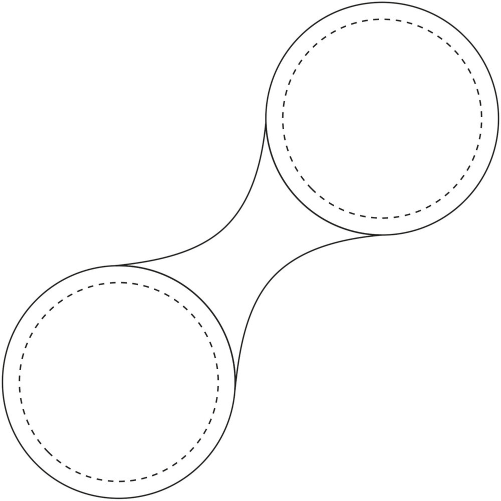 RFX™ M-10 Runder, reflektierender TPU-Magnet, klein