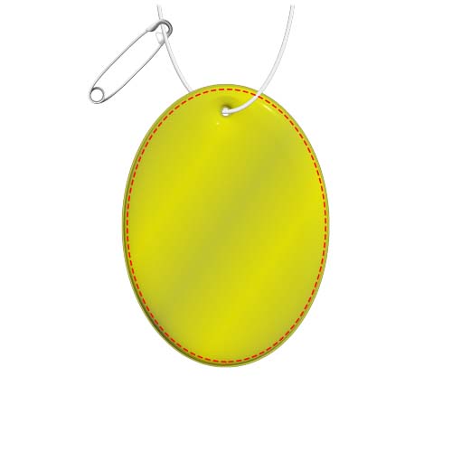 RFX™ H-16 ovaler, leichter, reflektierender PVC-Anhänger
