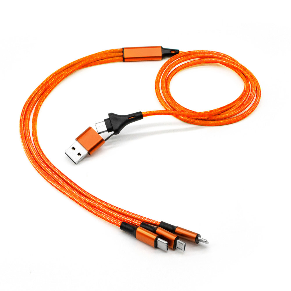 TEX-cable 5 in 1 Ladekabel - orange gedeckt