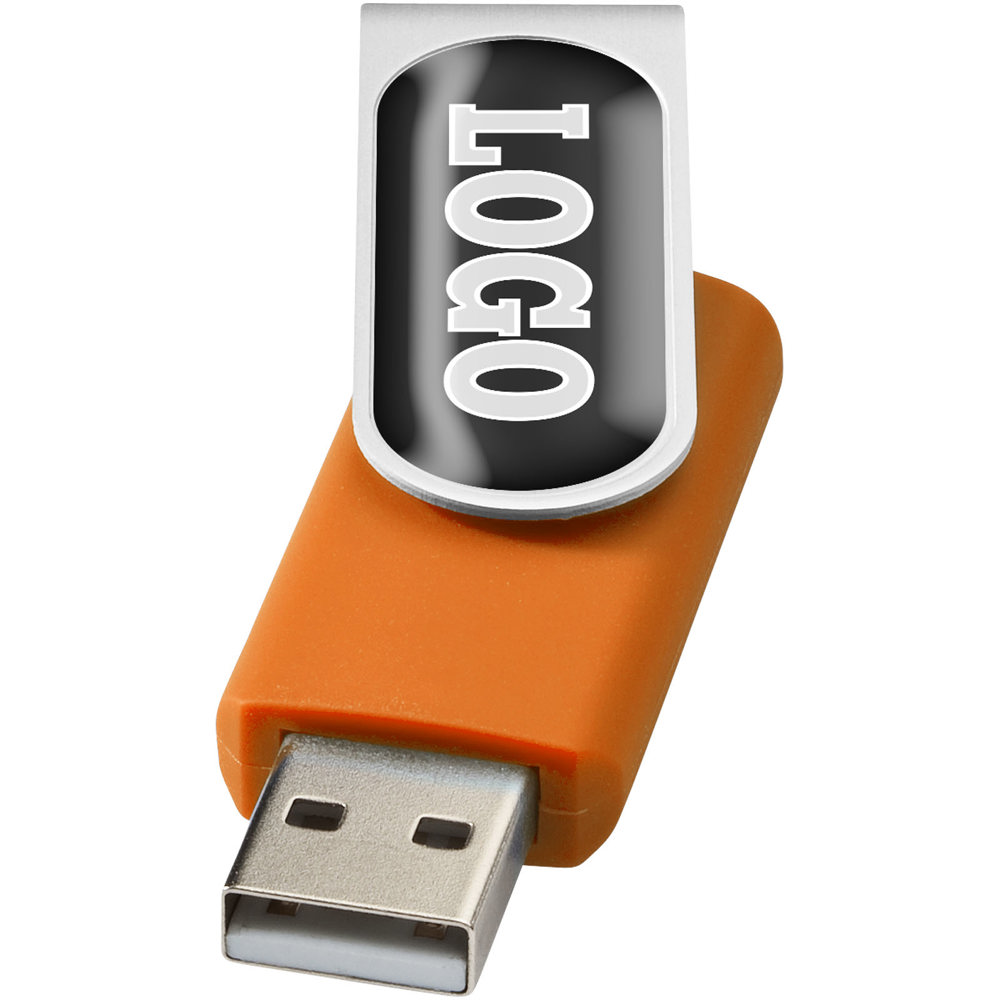 Rotate Doming USB-Stick - Orange