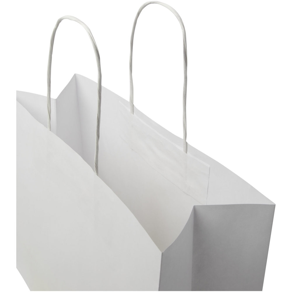 Kraftpapiertasche 120 g/m² mit gedrehten Griffen – 31 × 12 × 25 cm