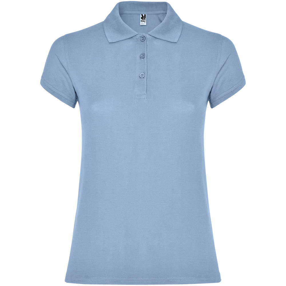 Star Poloshirt für Damen - himmelblau