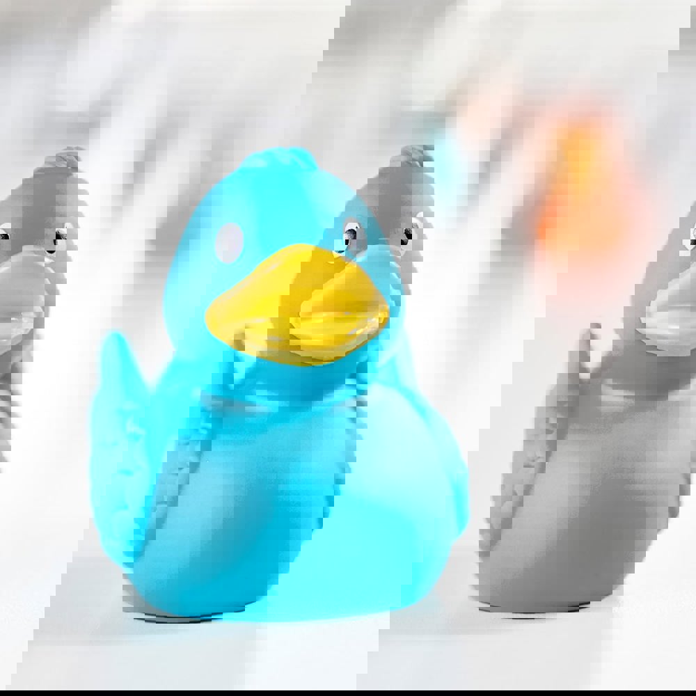 Quietsche-Ente, türkis, 7,5 cm