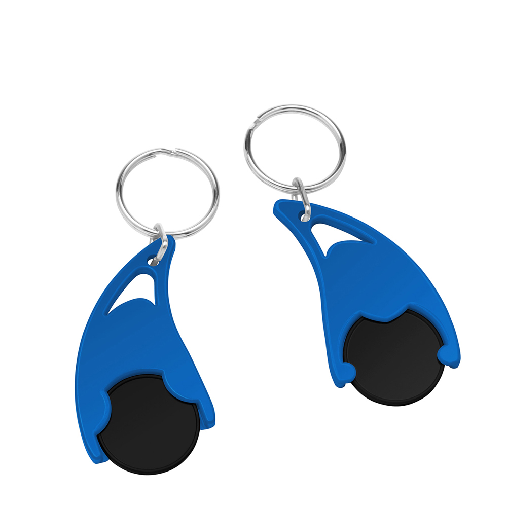 Chiphalter mit  1€-Chip "Epsilon" - Schwarz/Blau