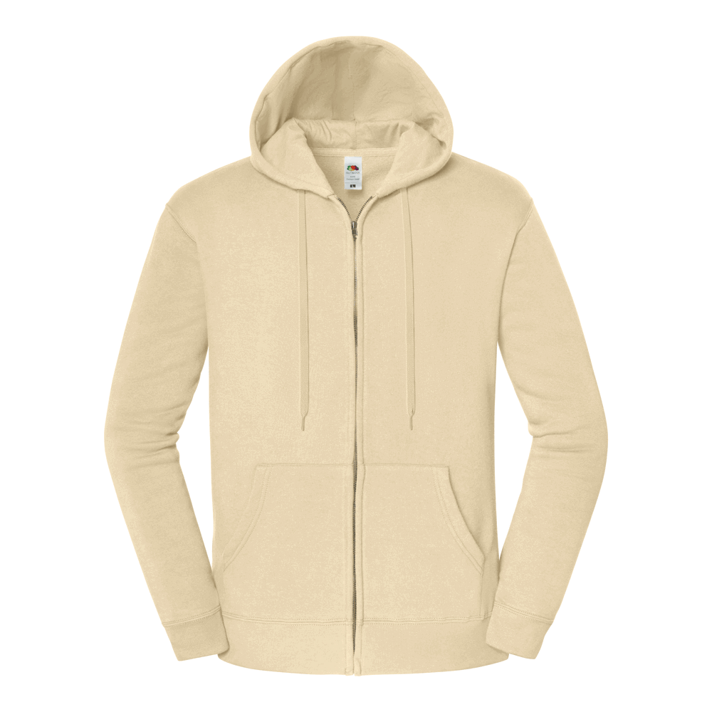 622860 - Iconic Premium Kapuzen Sweatjacke - desert sand