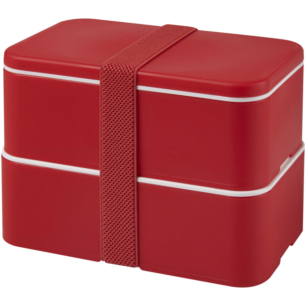 MIYO 700+700 ml Doppel-Lunchbox - rot, rot, rot