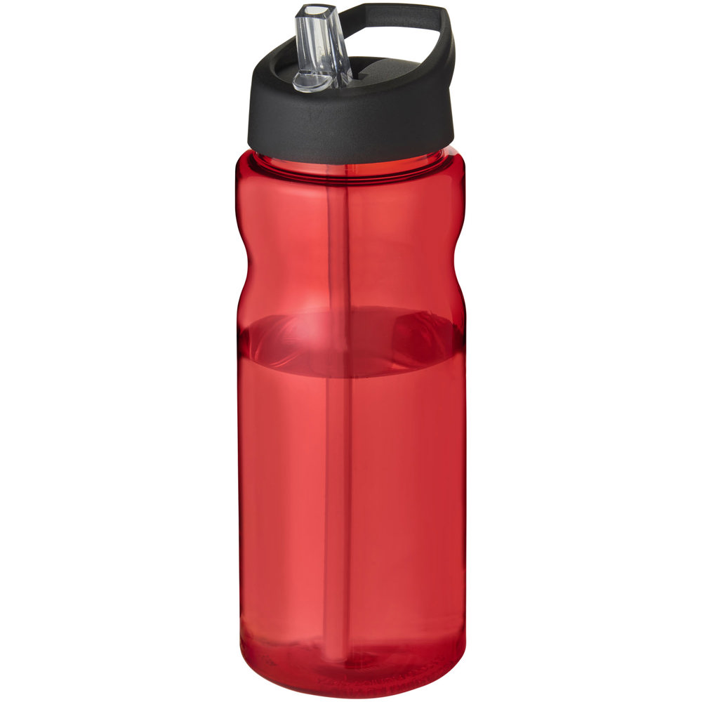 H2O Active® Base Tritan™ 650 ml Sportflasche mit Ausgussdeckel - rot, schwarz