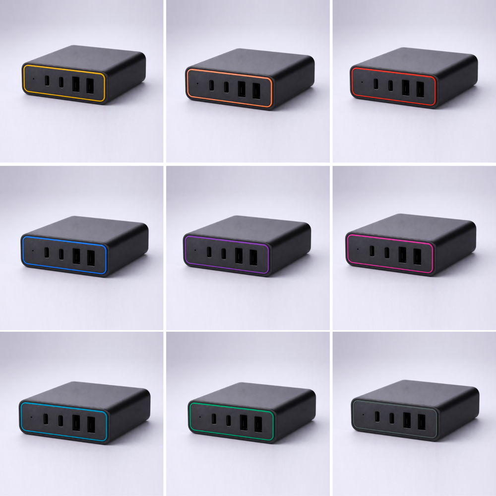 Opti Power GaN 65W Desktop-Ladegerät (4-Port-Ladeturm)