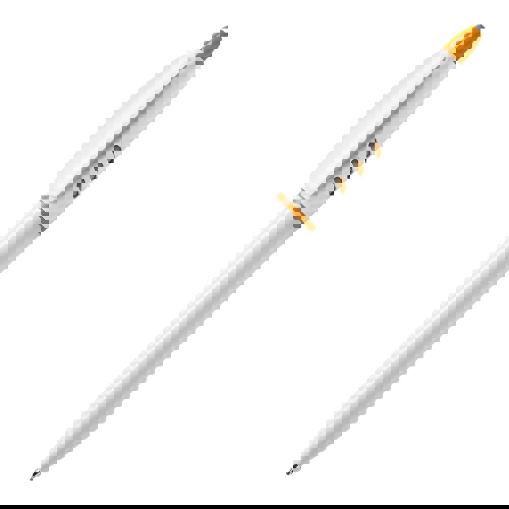 Kugelschreiber S30 hardcolour - Weiss / Orange