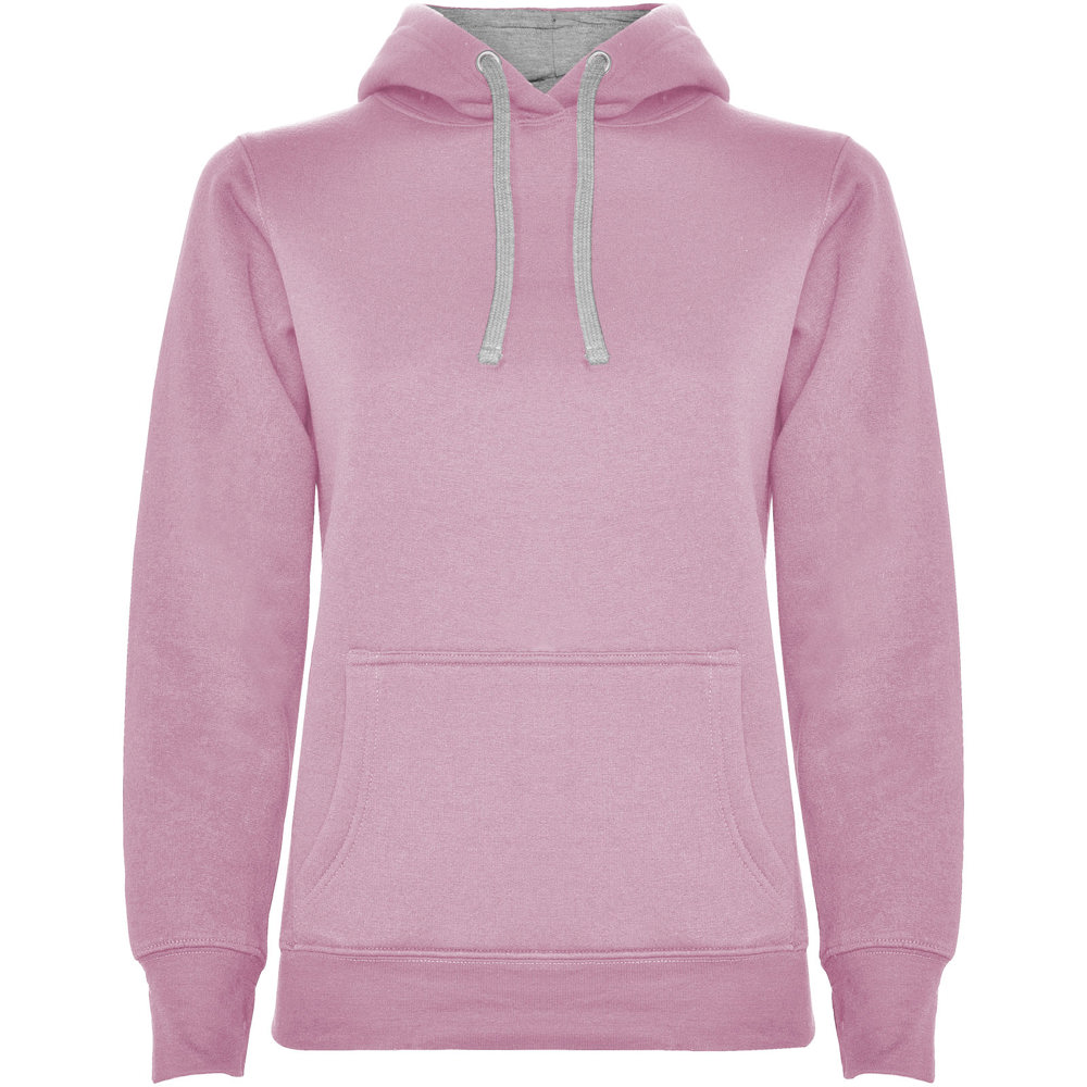 Urban Kapuzenpullover für Damen - hellrosa, marl grau