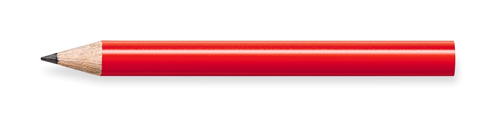 STAEDTLER Bleistift rund, halbe Länge - rot, Pantone 186