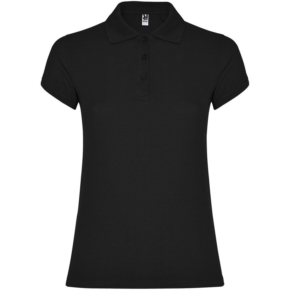 Star Poloshirt für Damen - schwarz