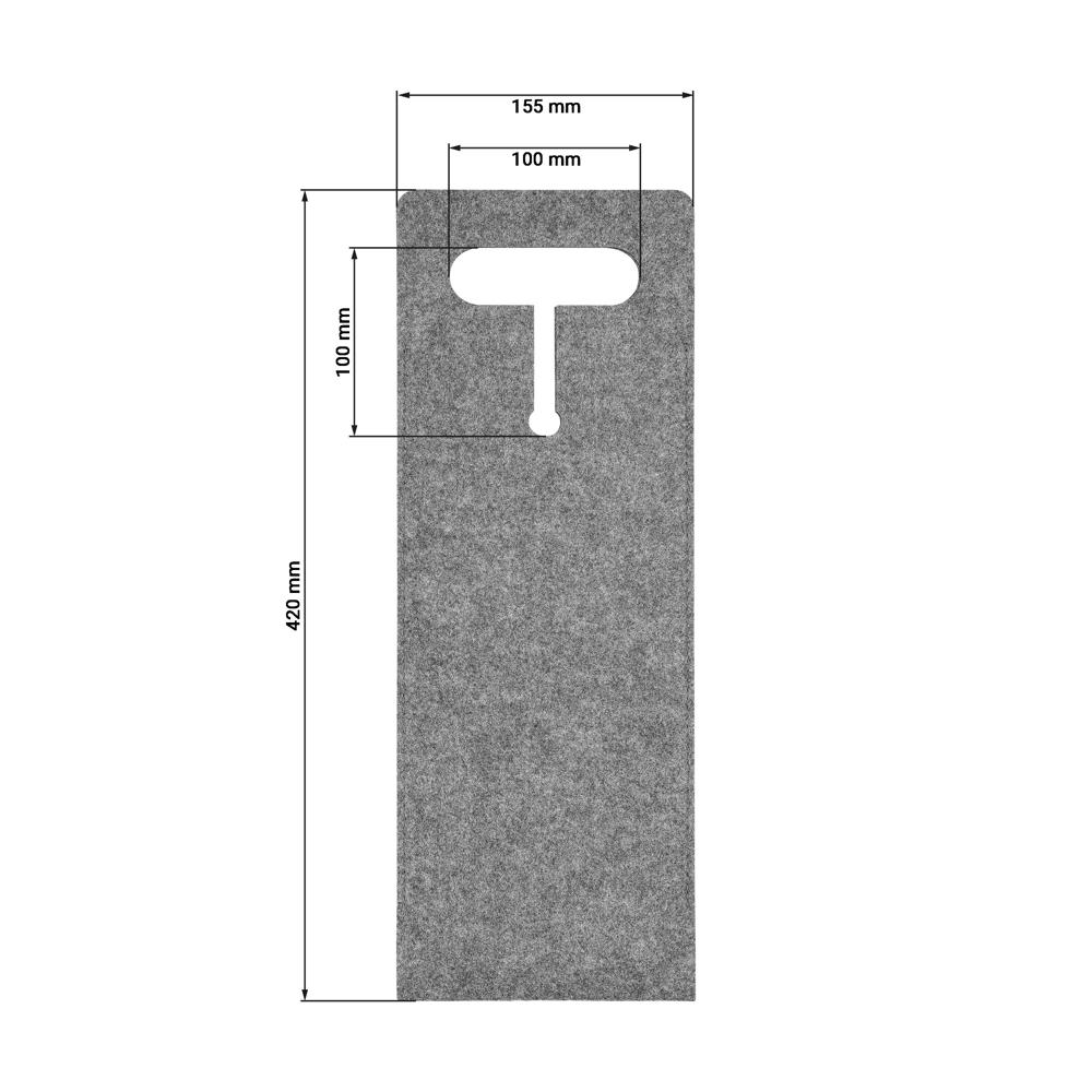 Filztasche "Bordeaux"