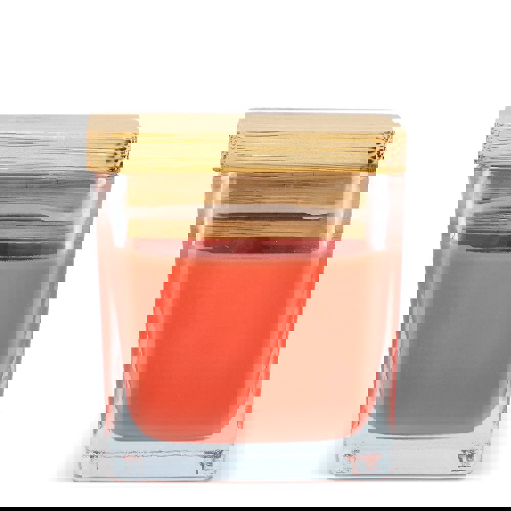 Chakra Kerze auf pflanzlicher Basis im Glasgefäß