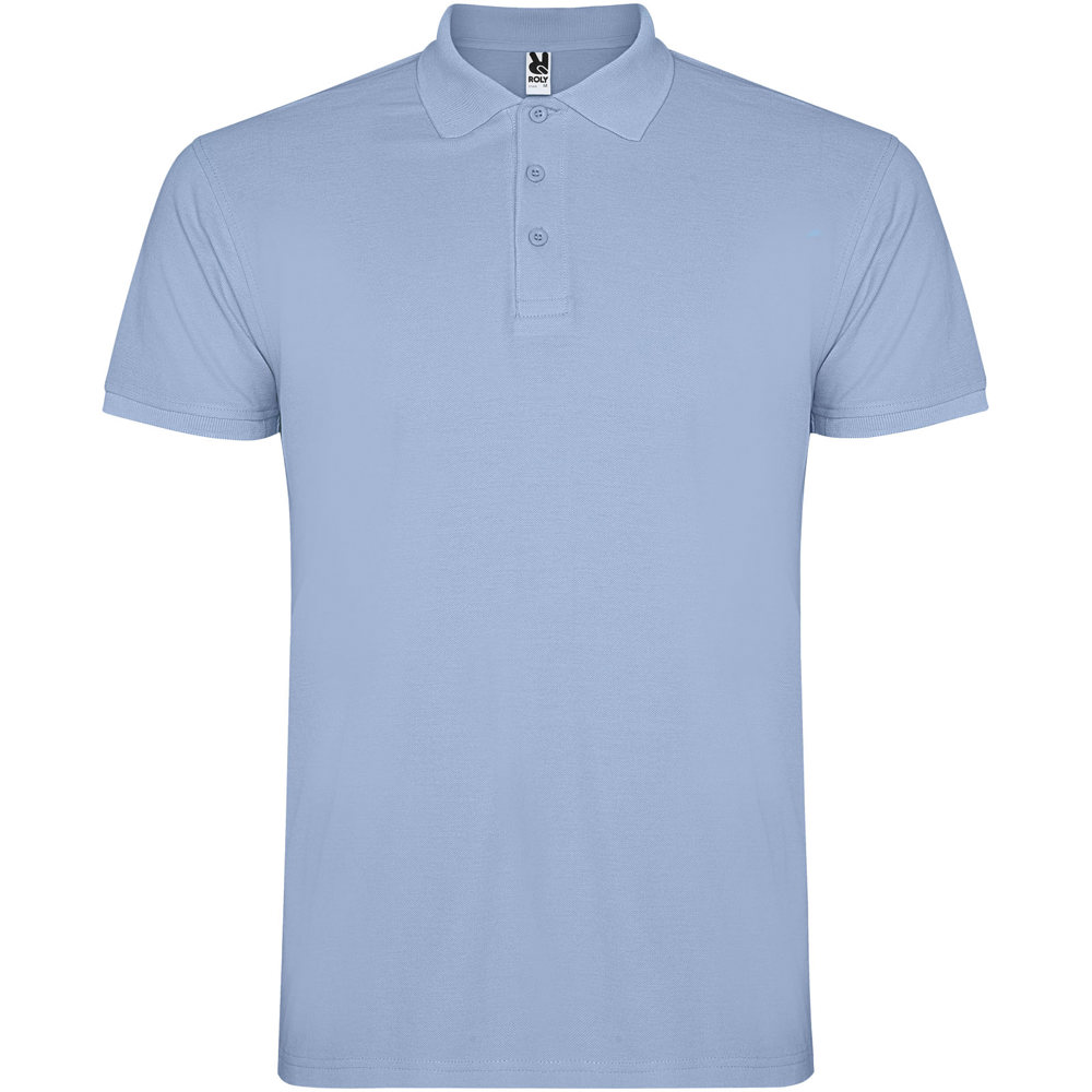 Star Poloshirt für Herren - himmelblau