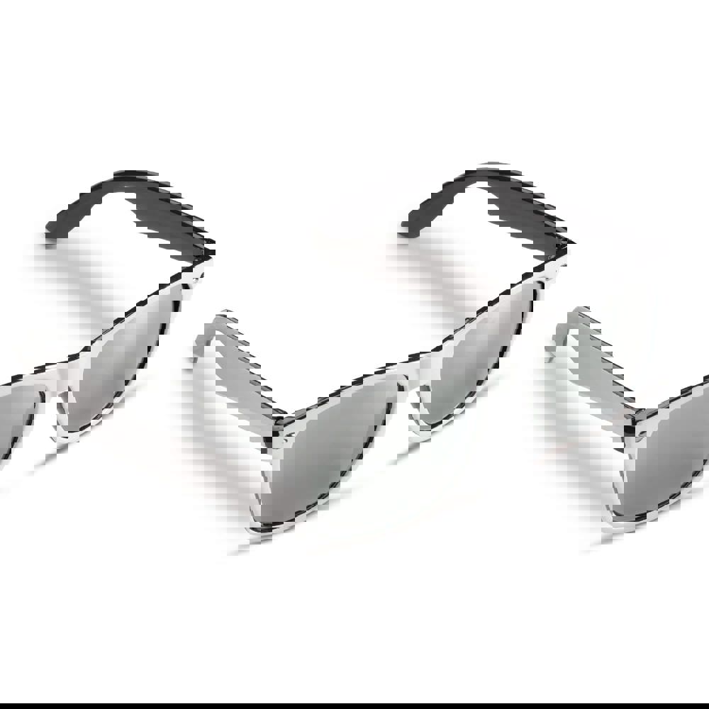 Sonnenbrille Jeffrey, zweifarbig UV400 - Weiss / Schwarz