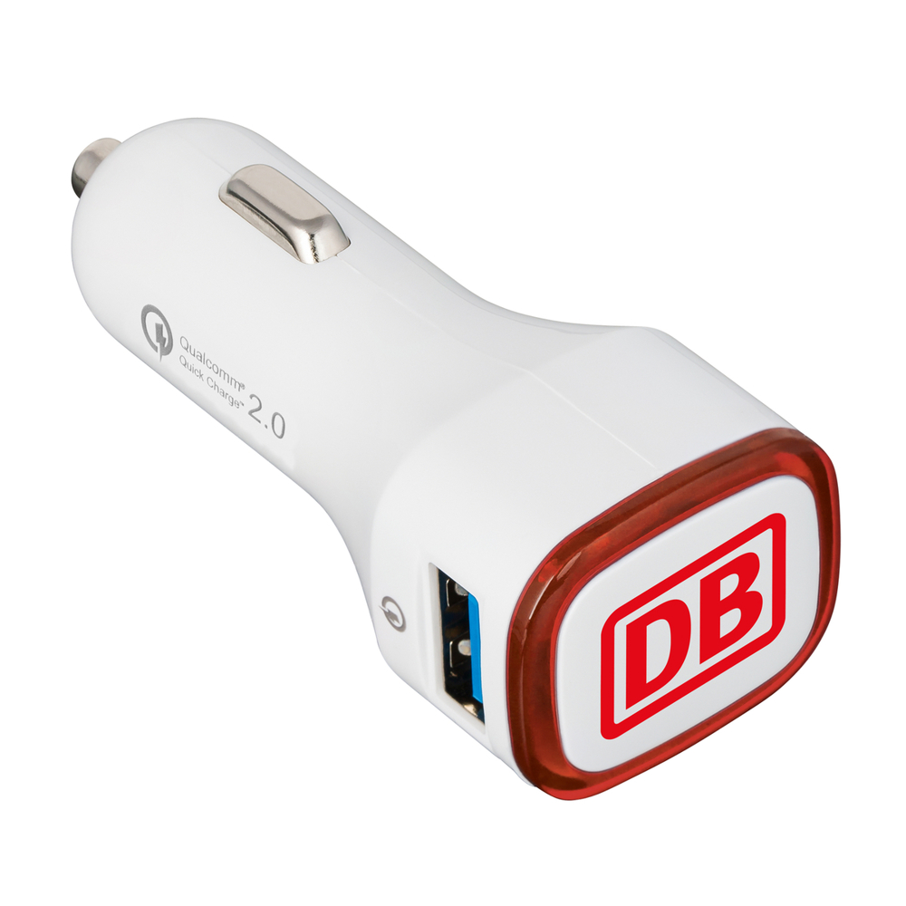 USB-Autoladeadapter Quick Charge 2.0® COLLECTION 500 - rot, weiß / rot