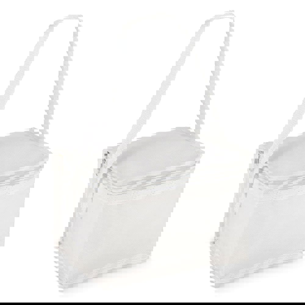R-PET 6 Dosen-Kühltasche Non Woven 20x 13 x 12,5cm 75g/m² - weiss