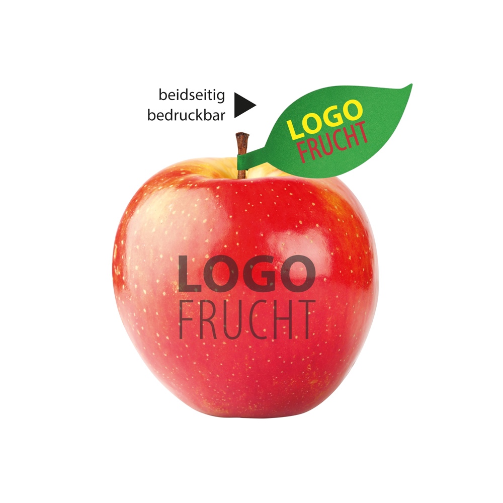LogoFrucht Apfel rot - schwarz
