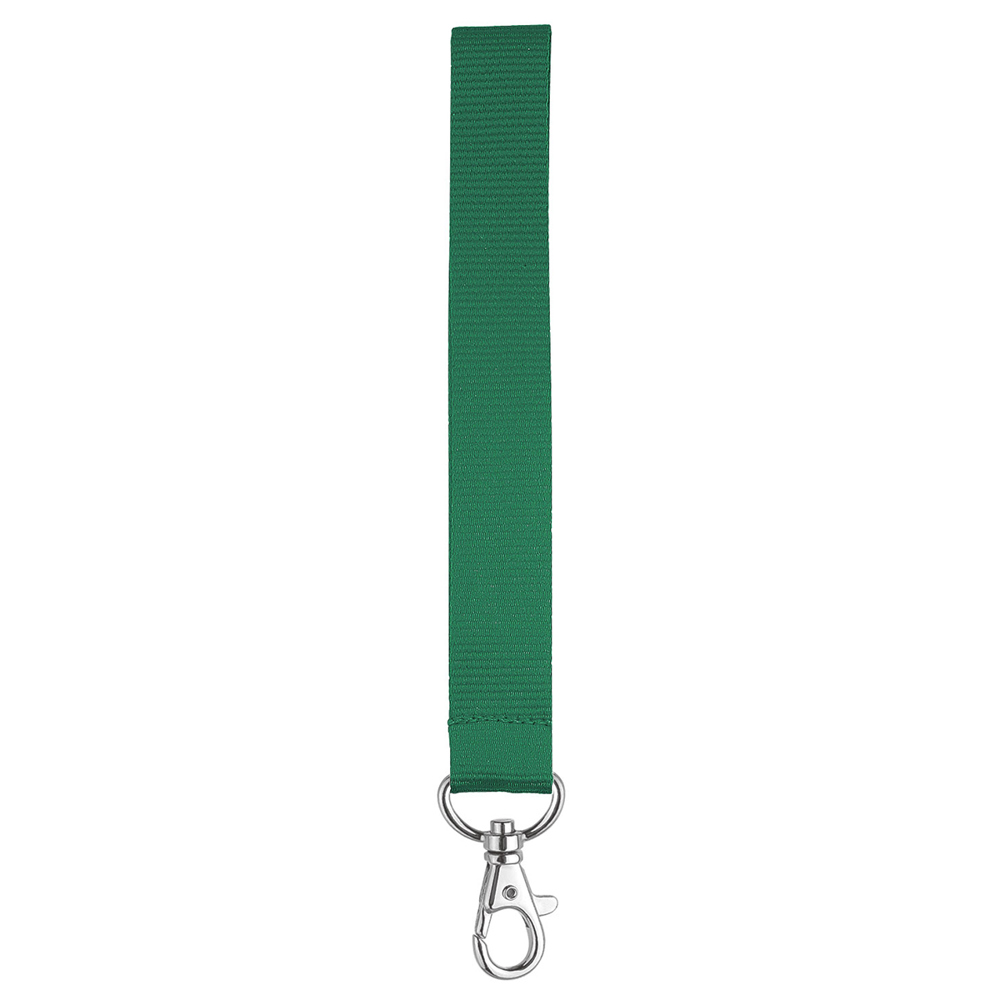 Kurz-Lanyard mit Standardkarabiner, - Waldgrün (ca. Pantone 342C)