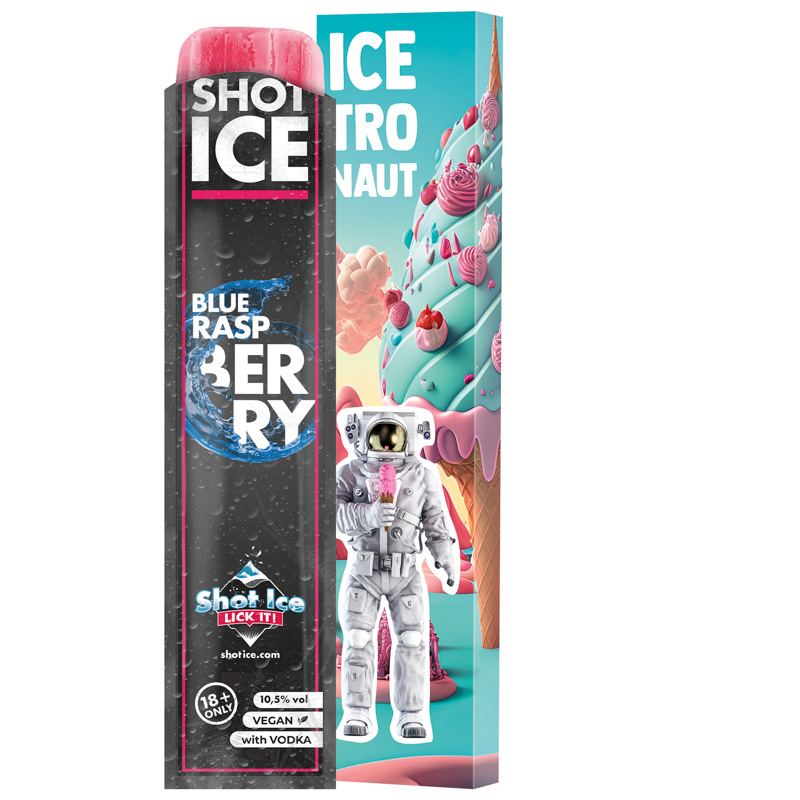 Long Box, Shot Ice - Blue Raspberry 10,5% vol.