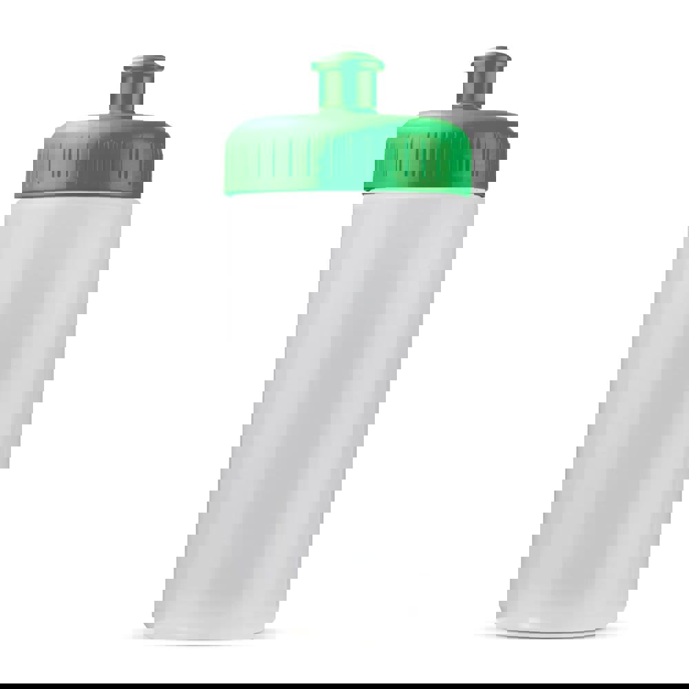Sportflasche auf Biobasis 500ml basic - Transparent / Grün
