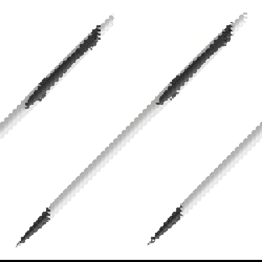 Kugelschreiber Olly hardcolour - Weiss / Grau