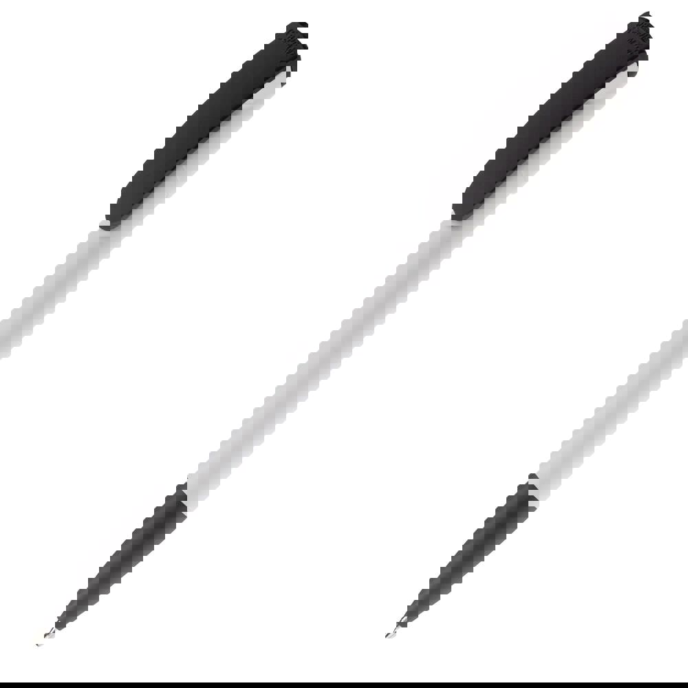 Kugelschreiber Deniro Hardcolour - Weiss / Schwarz