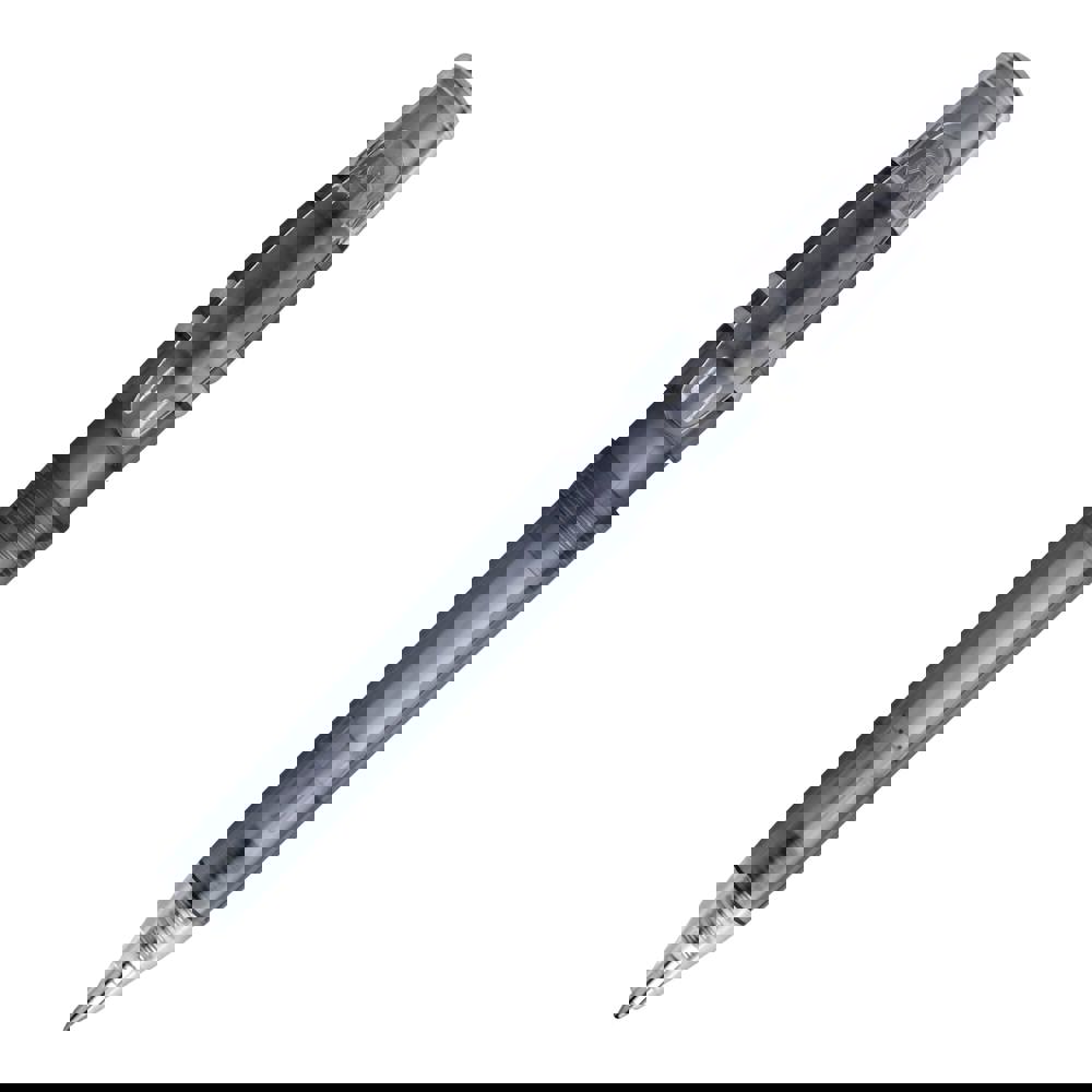 Kugelschreiber Nora Clear Transparent - Transparent / Grau