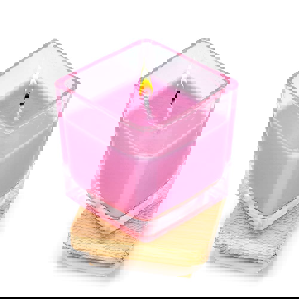 Chakra Kerze auf pflanzlicher Basis im Glasgefäß