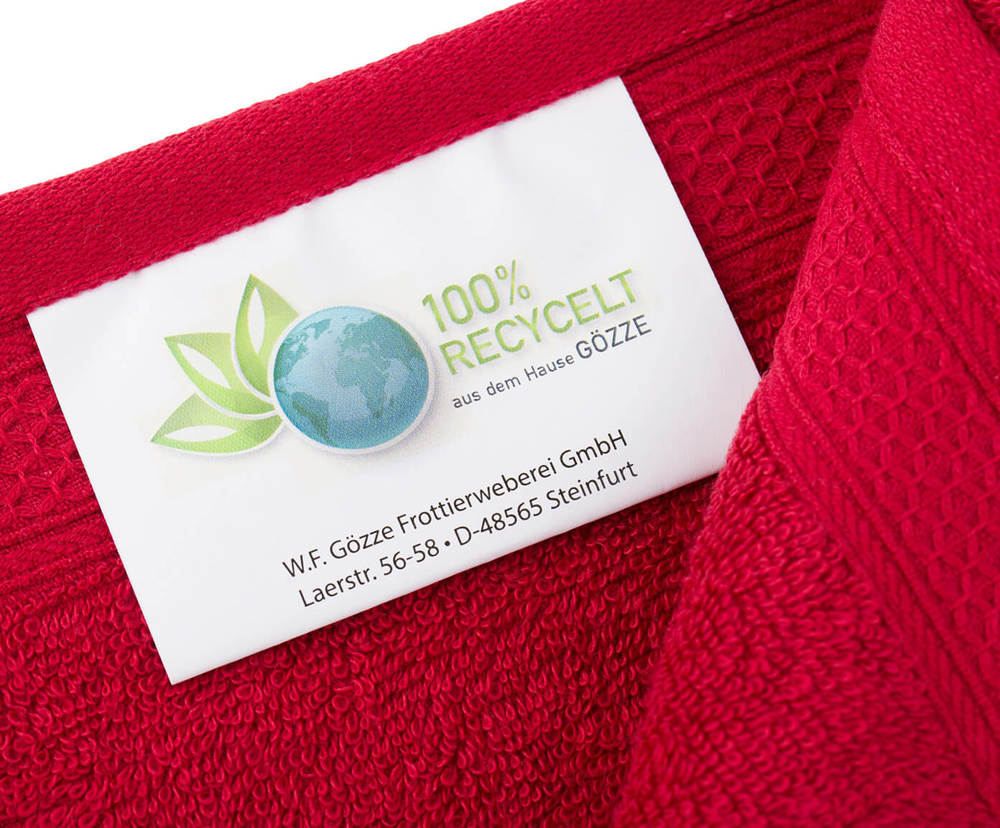 Frottierserie aus recycelten Materialien