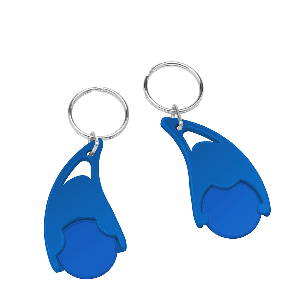 Chiphalter mit  1€-Chip "Epsilon" - blau/blau