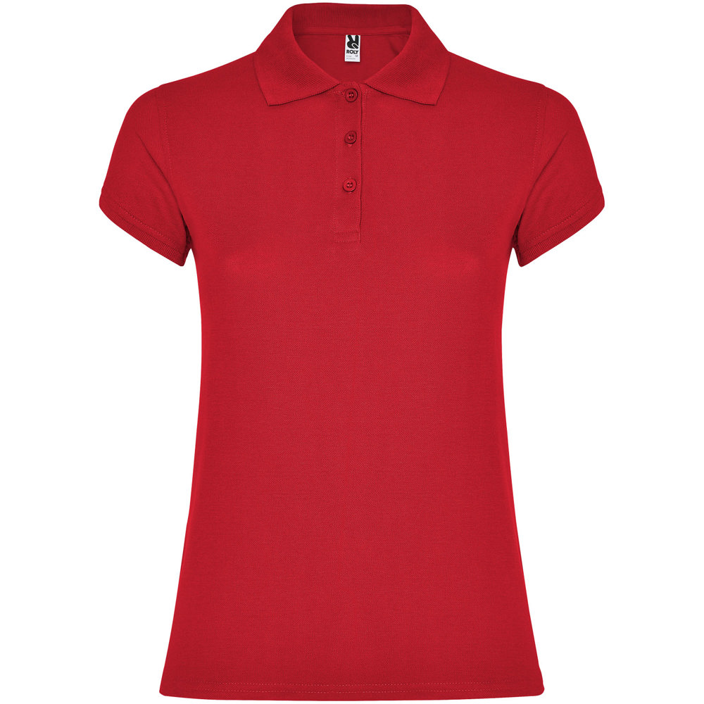 Star Poloshirt für Damen - rot