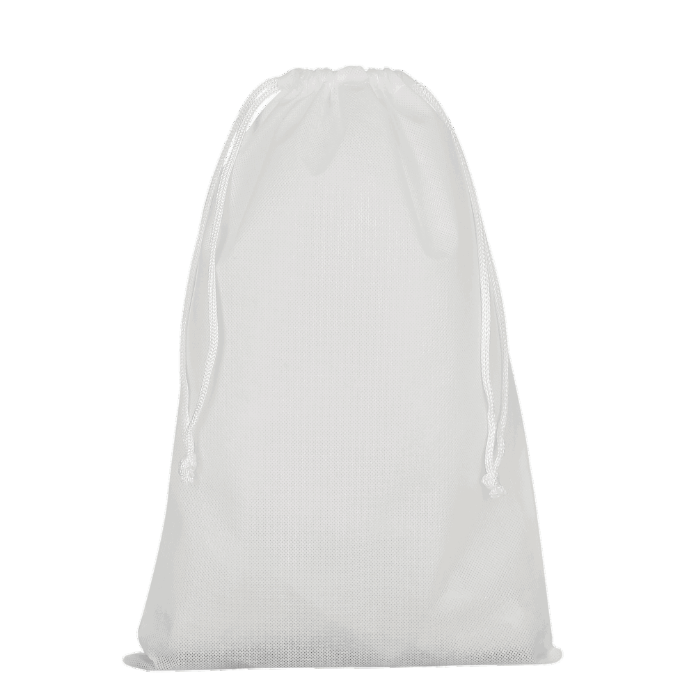 Zuziehbeutel aus Polypropylen, 30 x 45 cm - Weiß