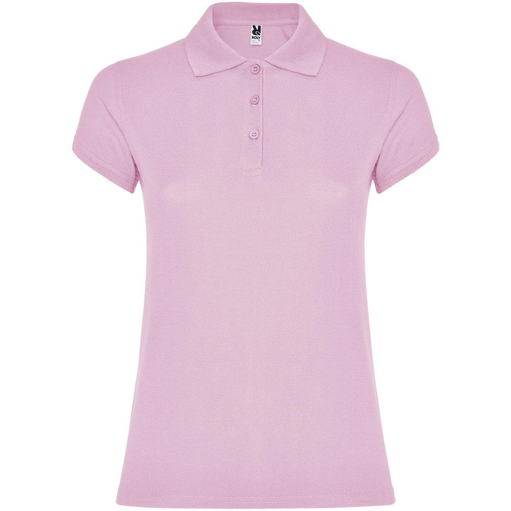 Star Poloshirt für Damen - hellrosa