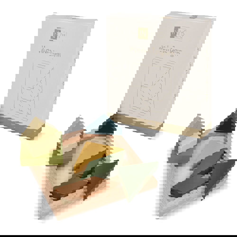 InSideOut Holz-Tangram think IQ puzzle