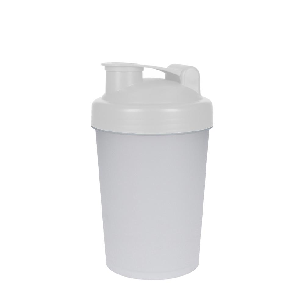 Shaker "Protein", 0,40 l - transluzent/weiß
