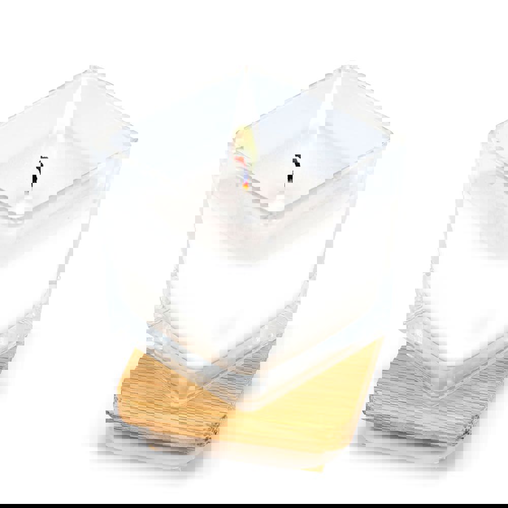 Chakra Kerze auf pflanzlicher Basis im Glasgefäß