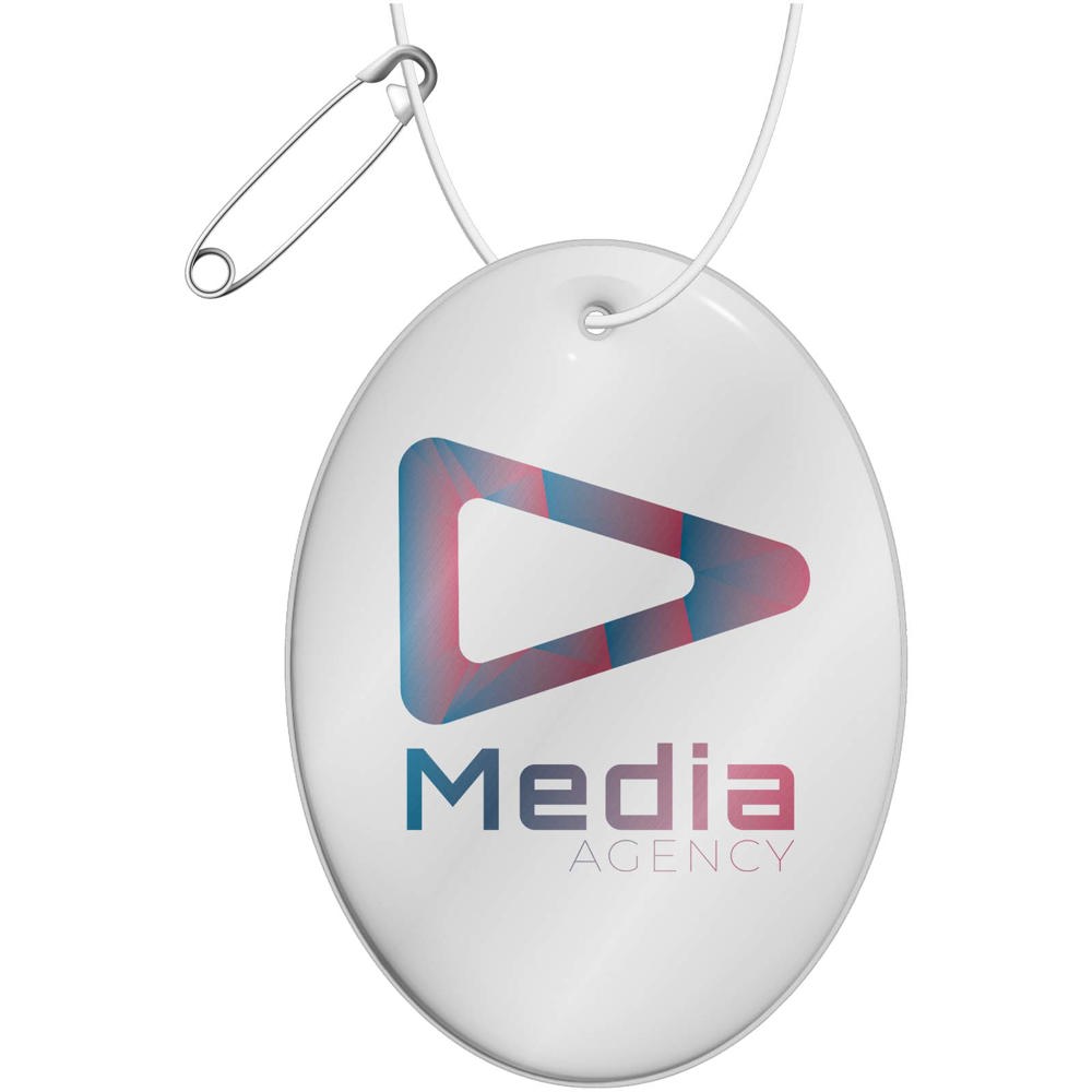 RFX™ H-16 ovaler, leichter, reflektierender PVC-Anhänger