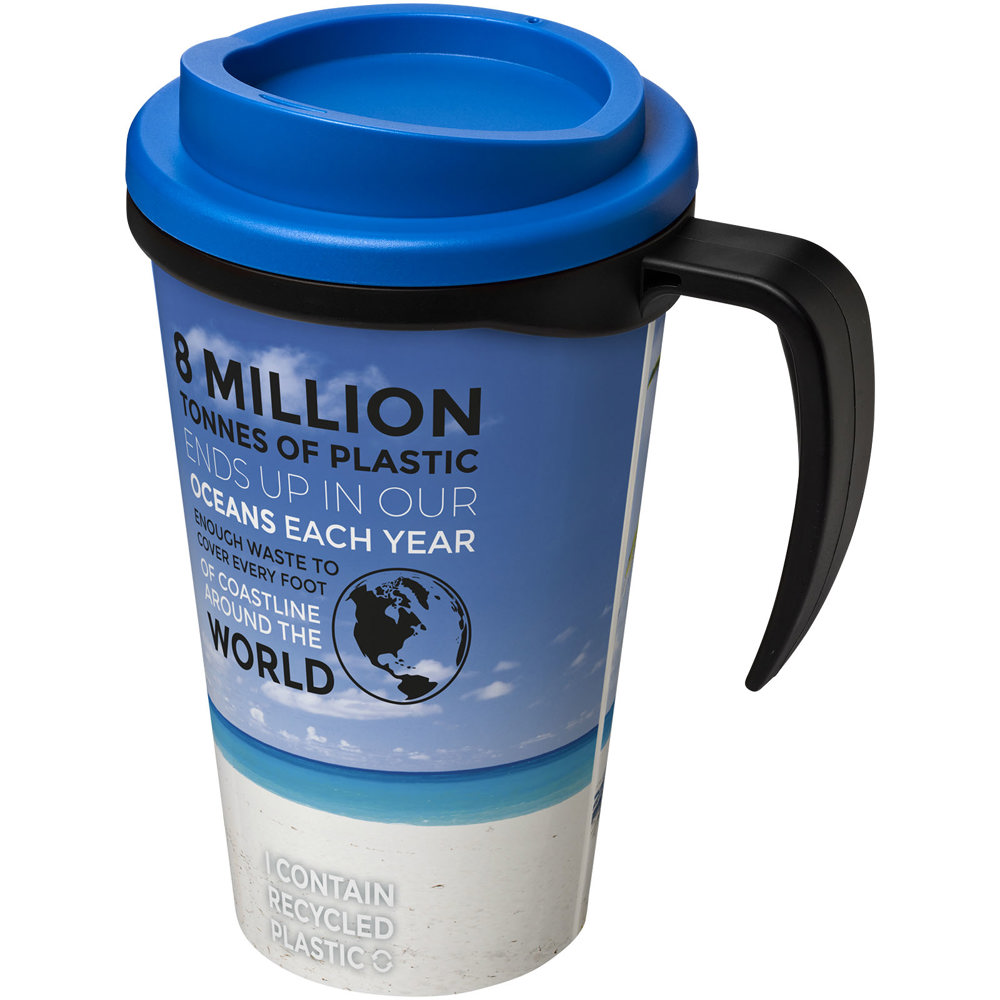 Brite-Ameriano® Grande 350 ml Isolierbecher - schwarz, mittelblau