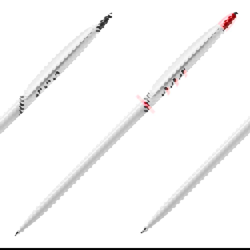 Kugelschreiber S30 hardcolour - Weiss / Rot