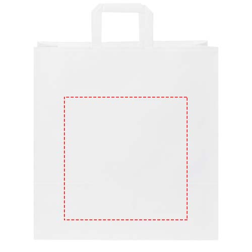 Kraftpapiertasche 80-90 g/m² mit flachen Griffen – 34 × 20 × 35 cm