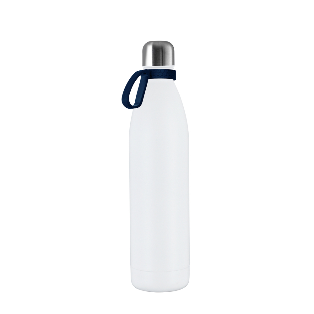 Thermotrinkflasche RETUMBLER-NIZZA XL - silber, weiß, dunkelblau