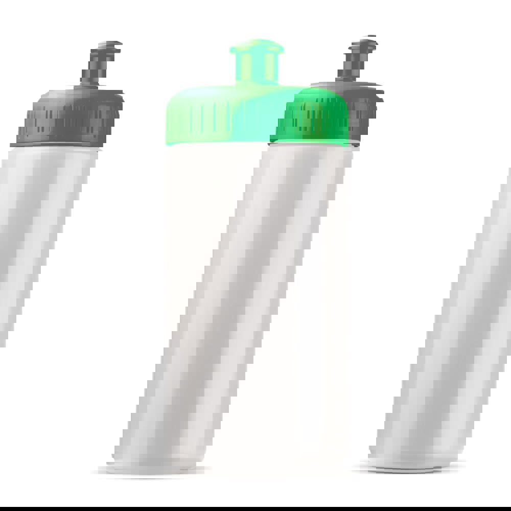 Sportflasche auf Biobasis 500ml basic - Weiss / Grün