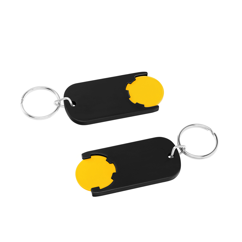 Chiphalter mit 1€-Chip "Alpha" - gelb/schwarz