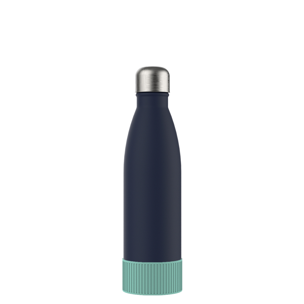 Thermotrinkflasche RETUMBLER-NIZZA - hellblau, marineblau, silber